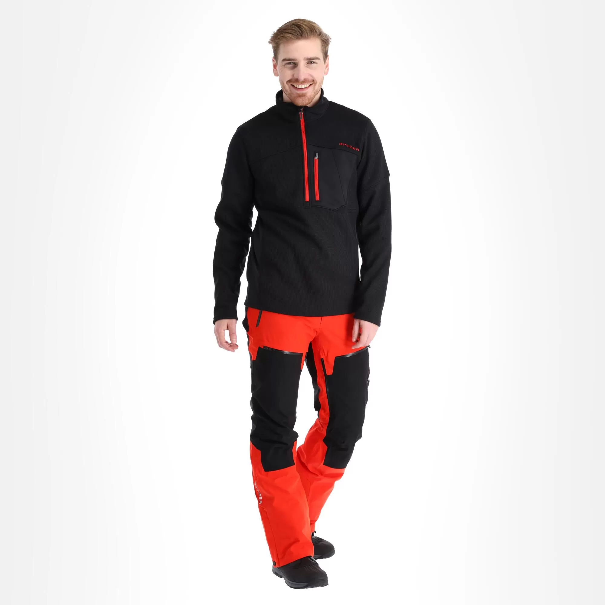 Spyder, Bandit Half Zip Sweater Men Black 4 Spyder, Bandit Half Zip Sweater Men Black - Image 2