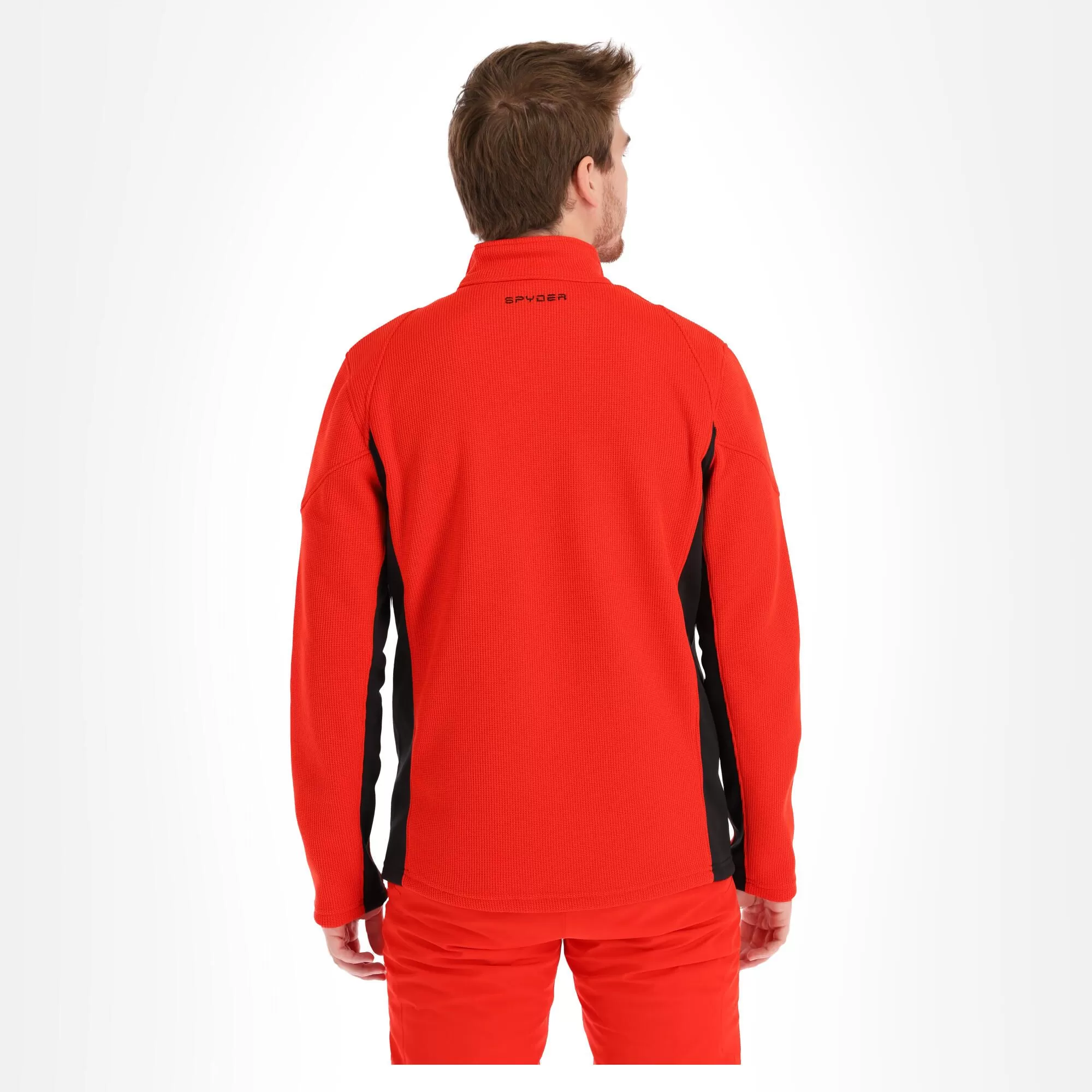 Spyder, Bandit Half Zip Sweater Men Volcano Red 7 Spyder, Bandit Half Zip Sweater Men Volcano Red - Image 5