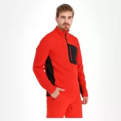 Spyder, Bandit Half Zip Sweater Men Volcano Red 10 Spyder, Bandit Half Zip Sweater Men Volcano Red -Ski Online Store spyder bandit half zip trui heren volcano rood EB10spy041d BI 04