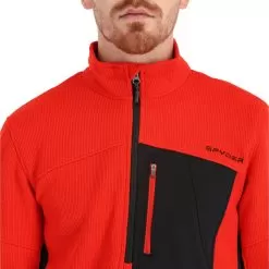 Spyder, Bandit Half Zip Sweater Men Volcano Red 9 Spyder, Bandit Half Zip Sweater Men Volcano Red -Ski Online Store spyder bandit half zip trui heren volcano rood EB10spy041d BI 05