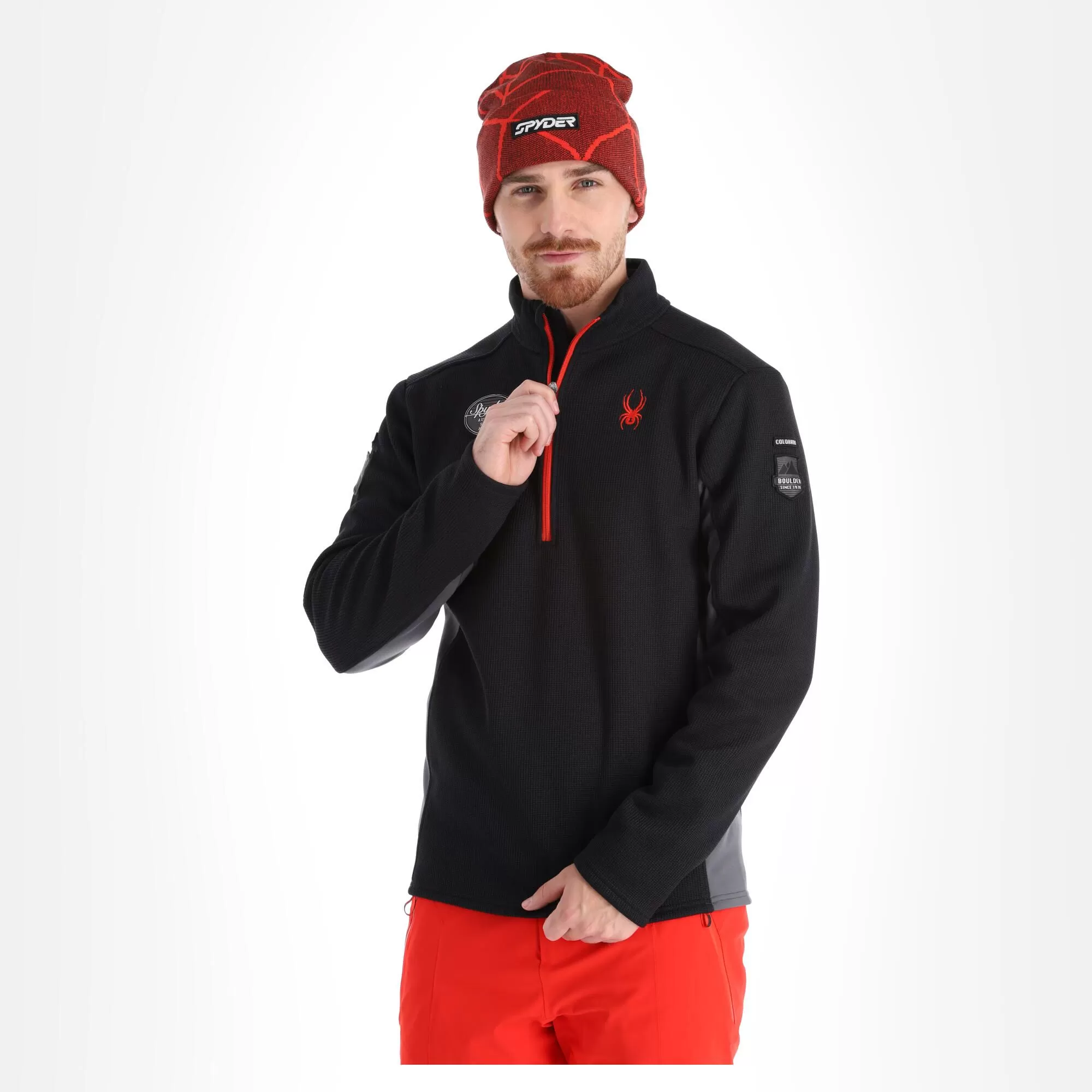 Spyder, Bandit Wengen Half Zip Jacket Men Black 6 Spyder, Bandit Wengen Half Zip Jacket Men Black - Image 4