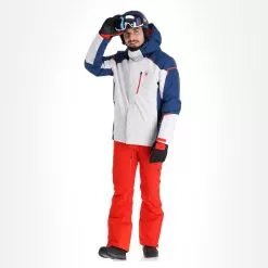 Spyder, Copper Ski Jacket Men Glacier Blue, White