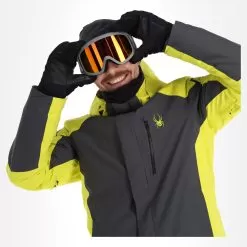 Spyder, Copper Ski Jacket Men Zilver -Ski Online Store spyder copper aa jas gevoerd heren zilver 22spyde136v3 BI 05