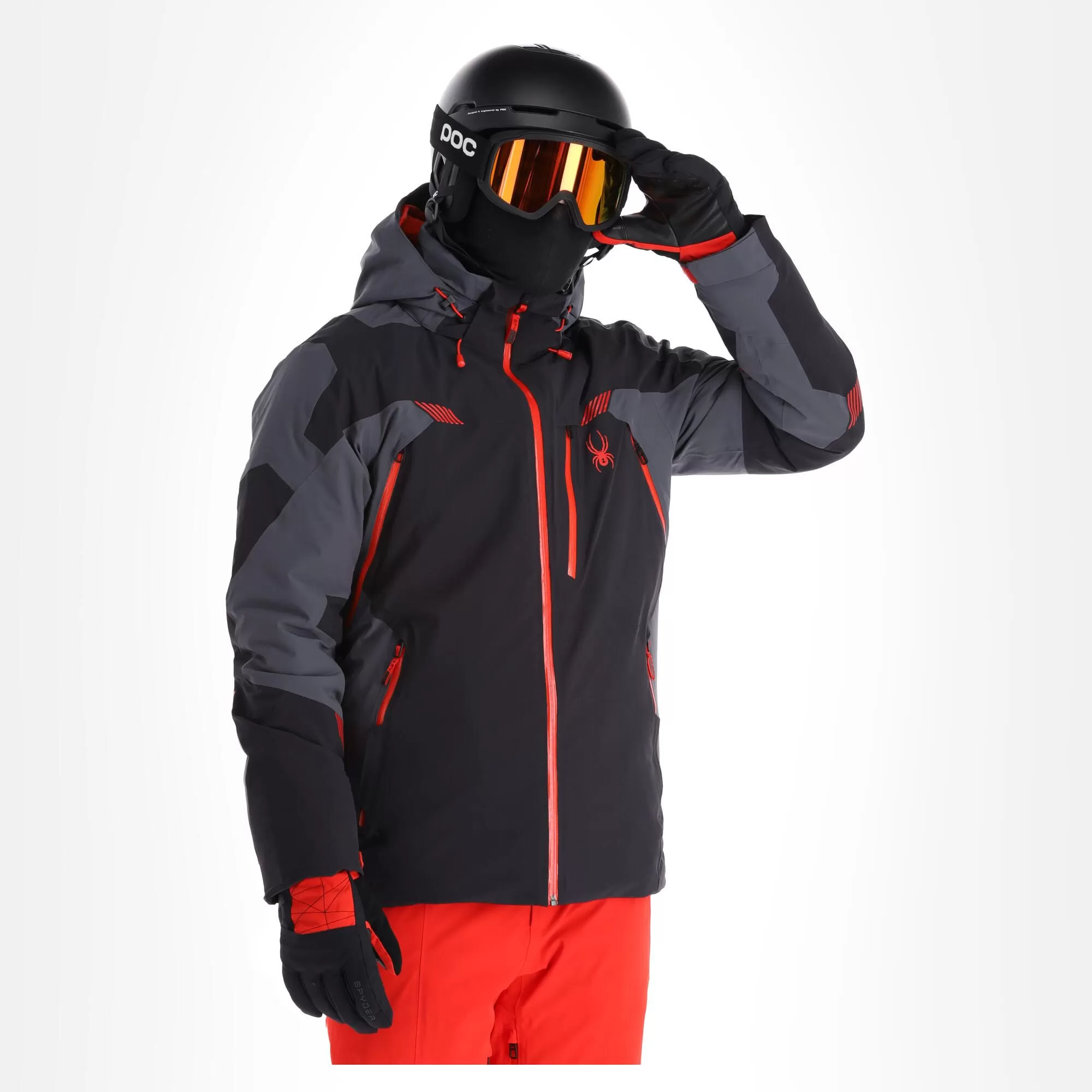 Spyder, Leader Ski Jacket Men Charcoal Black, Grey 6 Spyder, Leader Ski Jacket Men Charcoal Black, Grey - Image 4