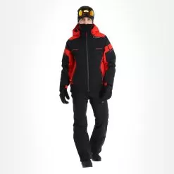 Spyder, Monterosa Gtx Ski Jacket Men Volcano Black, Red