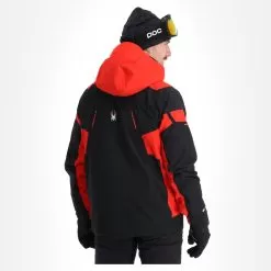 Spyder, Monterosa Gtx Ski Jacket Men Volcano Black, Red -Ski Online Store spyder monterosa gtx aa jas gevoerd heren charcoal grijs zwart 22spyde116v1 BI 03