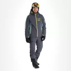Spyder, Orbiter Ski Jacket Men Ebony Tundra Grey