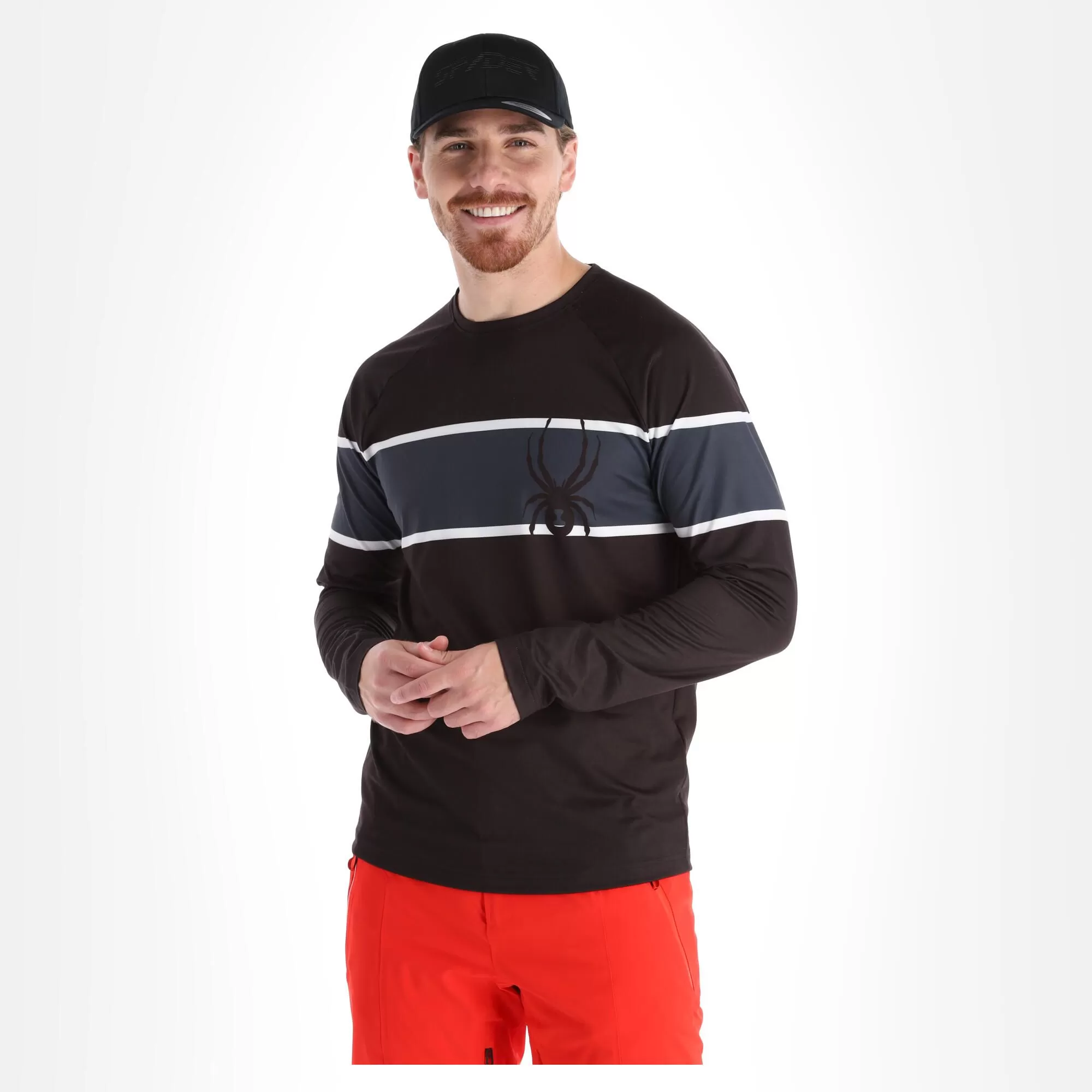 Spyder, Pump Lightweight Sweater Men Black 6 Spyder, Pump Lightweight Sweater Men Black - Image 4