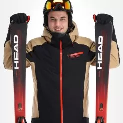 Spyder, Seventy - Eight Ski Jacket Men Charcoal Black, Brown -Ski Online Store spyder seventy eight aa jas gevoerd heren charcoal bruin zwart 22spyde135v2 BI 05