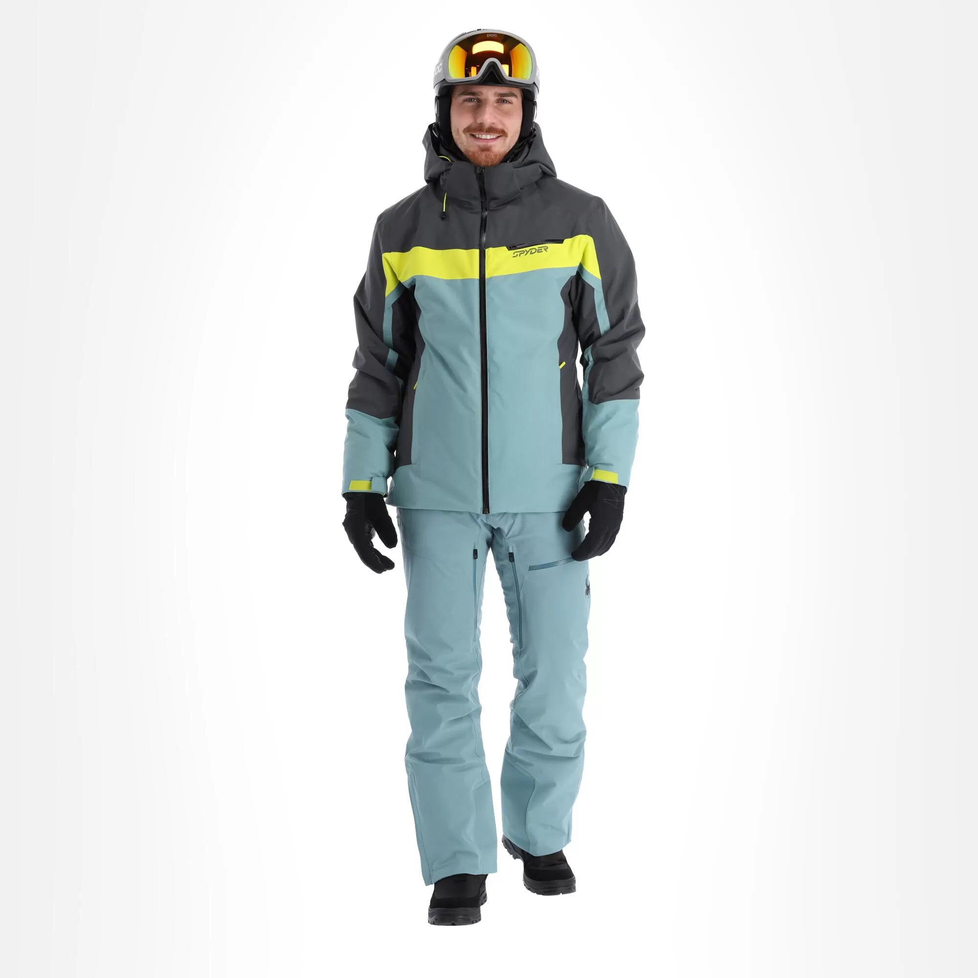 Spyder, Seventy - Eight Ski Jacket Men Ebony Tundra Grey 3 Spyder, Seventy - Eight Ski Jacket Men Ebony Tundra Grey