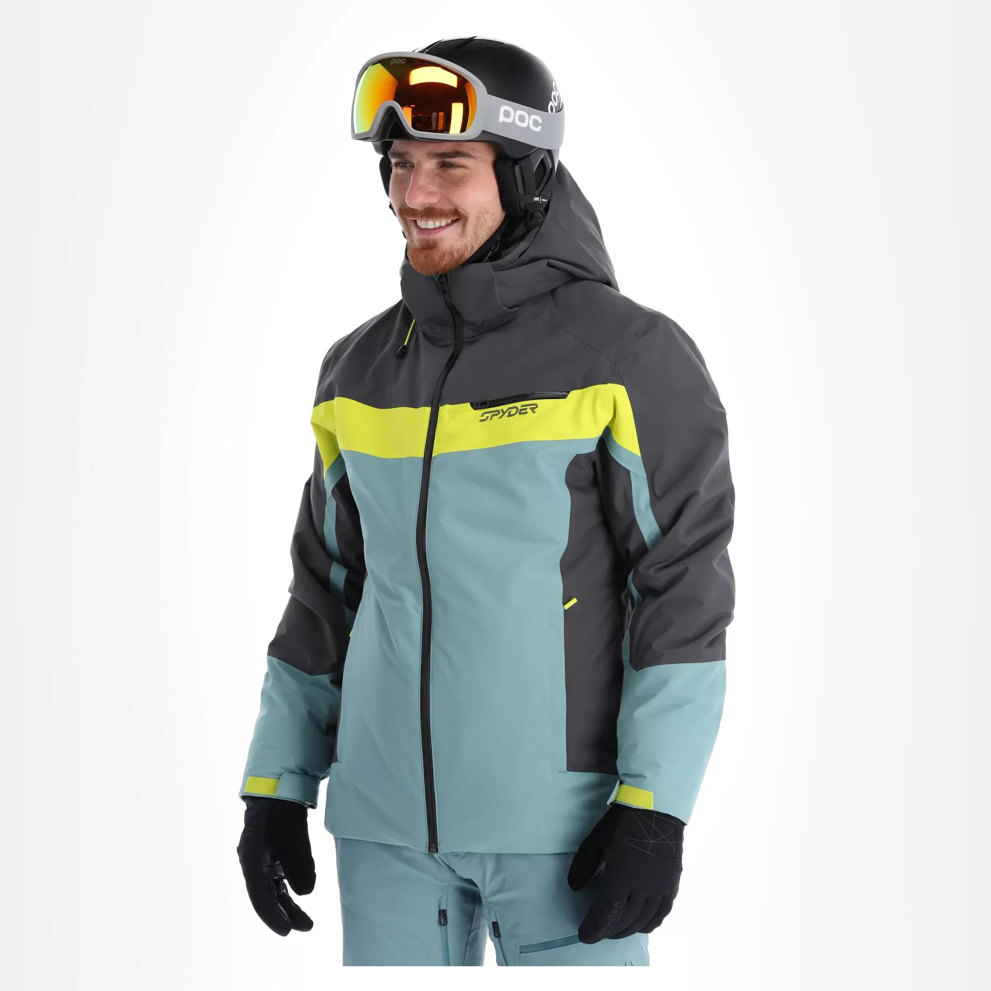 Spyder, Seventy - Eight Ski Jacket Men Ebony Tundra Grey 6 Spyder, Seventy - Eight Ski Jacket Men Ebony Tundra Grey - Image 4