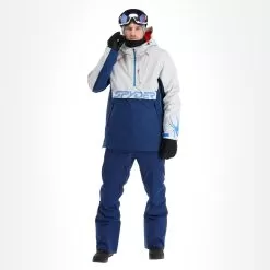 Spyder, Signal Winter Anorak Men Glacier Blue, White