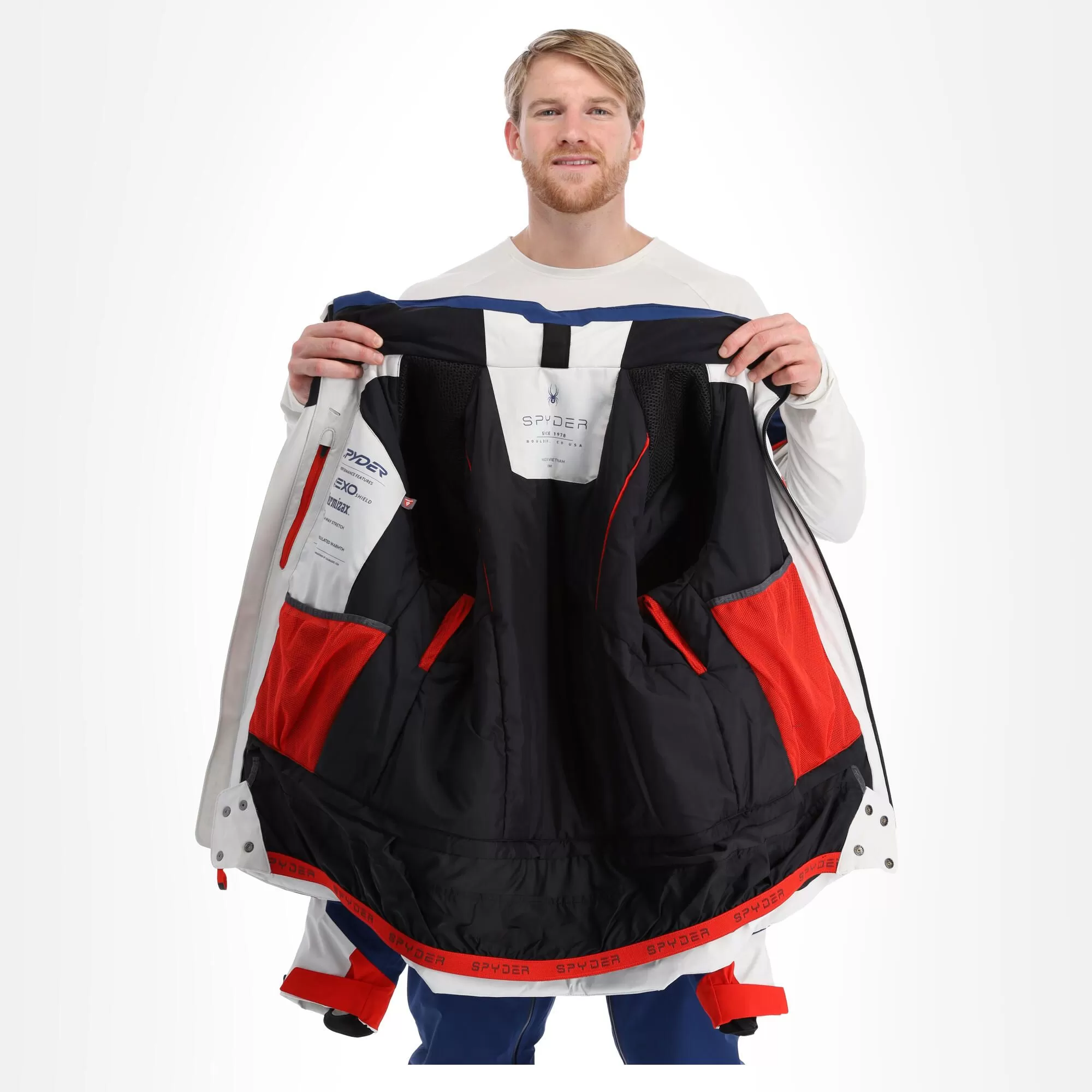 Spyder, Titan Ski Jacket Men Glacier Blue, White 7 Spyder, Titan Ski Jacket Men Glacier Blue, White - Image 5