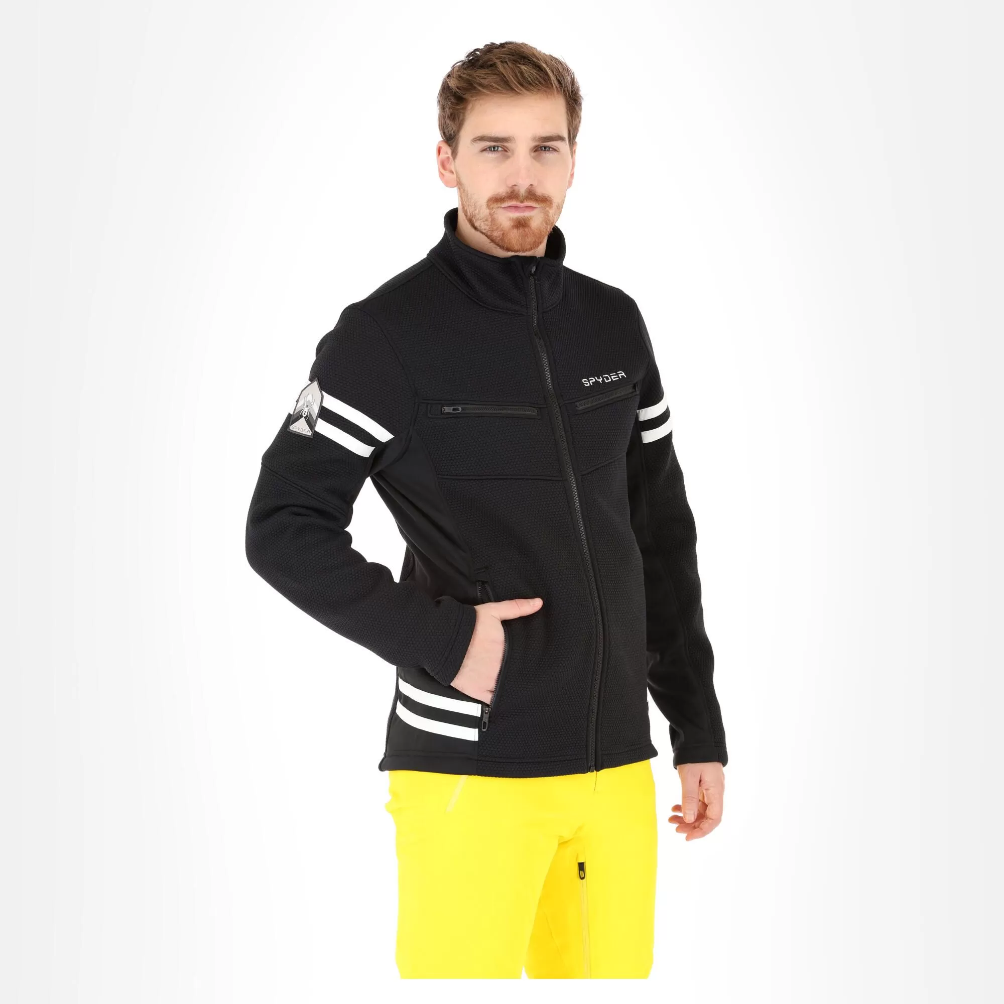 Spyder, Wengen Encore Full Zip Jacket Men Black 7 Spyder, Wengen Encore Full Zip Jacket Men Black - Image 5