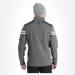 Spyder, Wengen Half Zip Jacket Men Ebony Grey -Ski Online Store spyder wengen half zip ea vest heren ebony grijs 22spyde126v2 BI 03