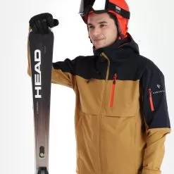 Sun Valley, Darkyl Ski Jacket Men Camel Brown -Ski Online Store sun valley darkyl aa jas gevoerd heren camel bruin 22suva101v1 BI 05