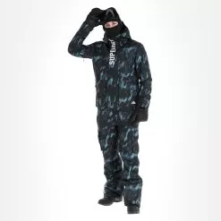 Superdry, Rescue Jacket Ski Jacket Men Brush Camo Dark Large Black, Green