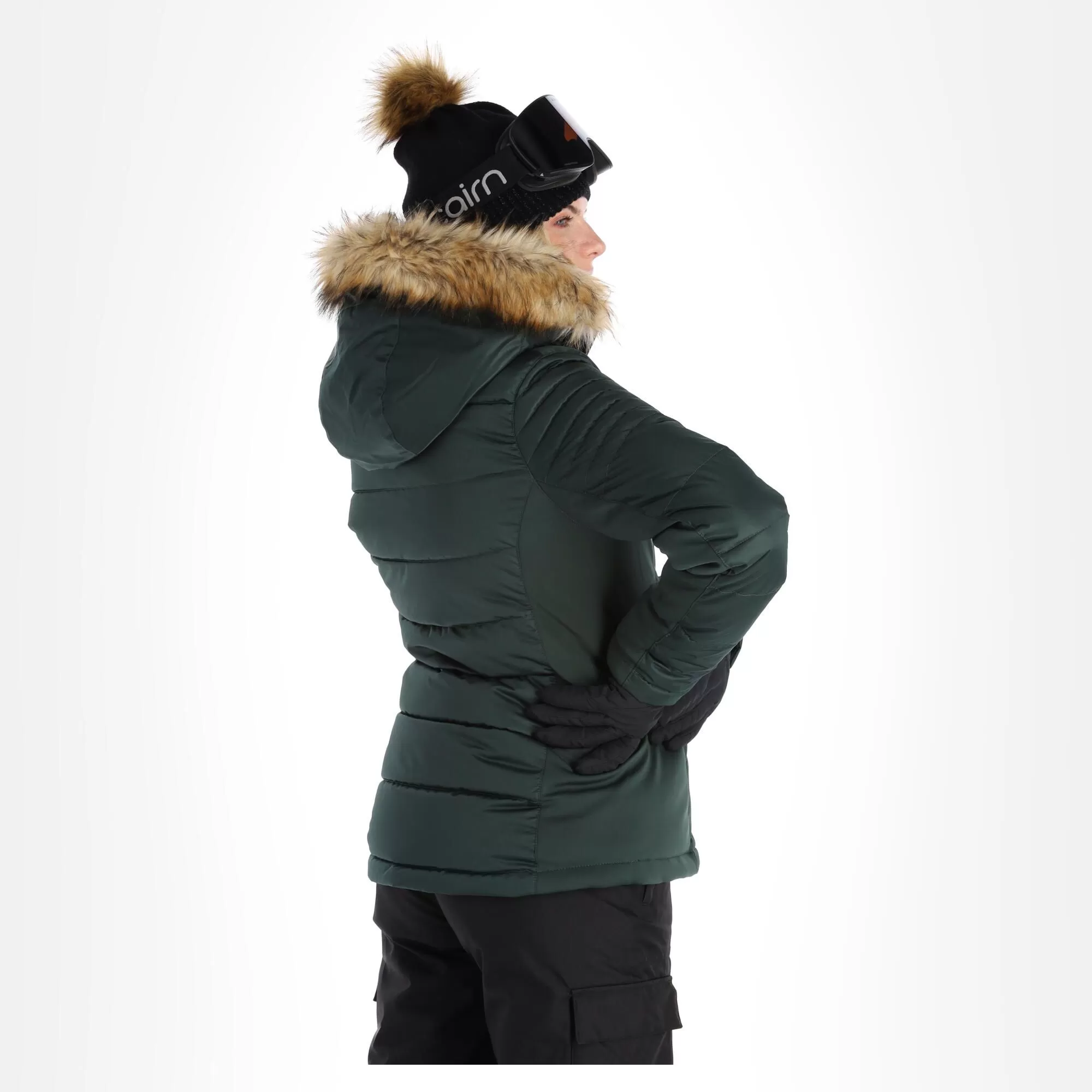Superdry, Snow Luxe Puffer Ski Jacket Women Eagle Green 5 Superdry, Snow Luxe Puffer Ski Jacket Women Eagle Green - Image 3