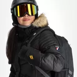 Superdry, Snow Luxe Puffer Ski Jacket Women Black -Ski Online Store superdry snow luxe puffer ad midlayer dons jas dames zwart 22super110v2 BI 05