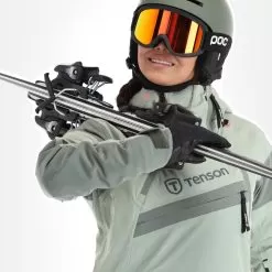 Tenson, Aerismo Jackorak Ski Jacket Women Grey Green -Ski Online Store tenson aerismo jackorak aa jas gevoerd dames grey groen 22tenso103v2 BI 05