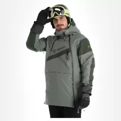 Tenson, Aerismo Jackorak Ski Jacket Men Grey Green -Ski Online Store tenson aerismo jackorak aa jas gevoerd heren grey groen 22tenso109v2 BI 04