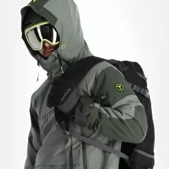 Tenson, Aerismo Jackorak Ski Jacket Men Grey Green -Ski Online Store tenson aerismo jackorak aa jas gevoerd heren grey groen 22tenso109v2 BI 05