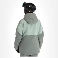 Tenson, Orbit Ski Jacket Ski Jacket Women Grey Green -Ski Online Store tenson orbit ski jacket aa jas gevoerd dames grey groen 22tenso104v2 BI 03