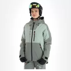 Tenson, Orbit Ski Jacket Ski Jacket Women Grey Green -Ski Online Store tenson orbit ski jacket aa jas gevoerd dames grey groen 22tenso104v2 BI 04
