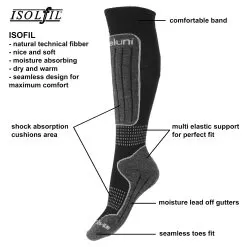 Deluni, 1 Paar Junior Ski Socks Kids Black -Ski Online Store z48delw40a bi 06