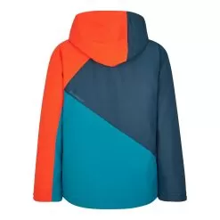Ziener, Alfur Ski Jacket Kids Teal Crystal Blue, Orange